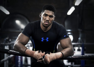 Anthony Joshua during an Under Armour media day. Photo: Visionhaus